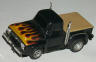 AFX slotcar '56 Ford pickup, black with flames