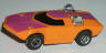 AFX slot car Too Much, orange with violet.