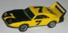 AFX Dodge Charger Daytona, yellow, flamethrower.