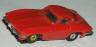 Miny Lindy Corvette Stingray, red, on a T-Jet chassis.