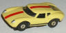 Aurora T-Jet yellow Lola GT with red and black stripes