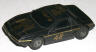 Tyco Pontiac Fiero slotcar, black with gold #48.
