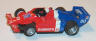Tyco Indy Domino' Pizza car, red with blue and white #30, with Coke logos