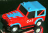 Tyco Jeep CJ7, red with blue HP7